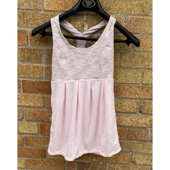 Lululemon On Track Tank Top Pink Dance Shirt Size 2 Athletic - Picture 1 of 5